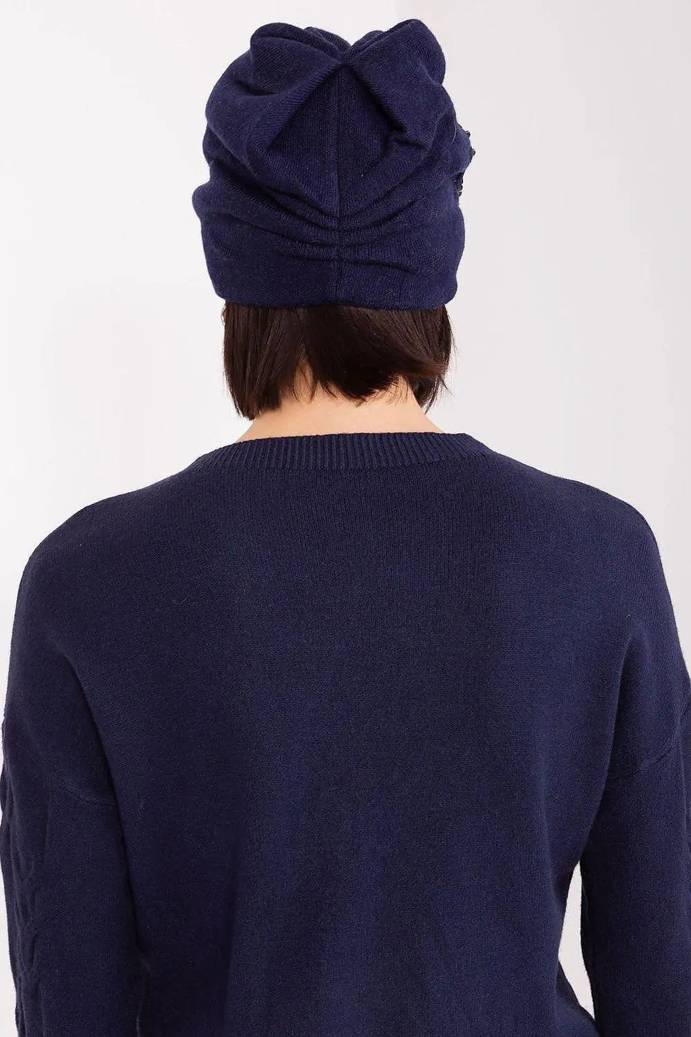 Women's Warm Winter Hat – Smooth Knit with Side Appliqué - Honesty Sales