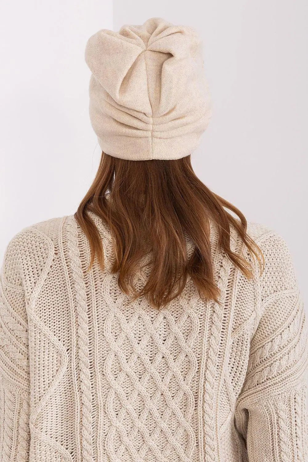 Women's Warm Winter Hat – Smooth Knit with Side Appliqué - Honesty Sales