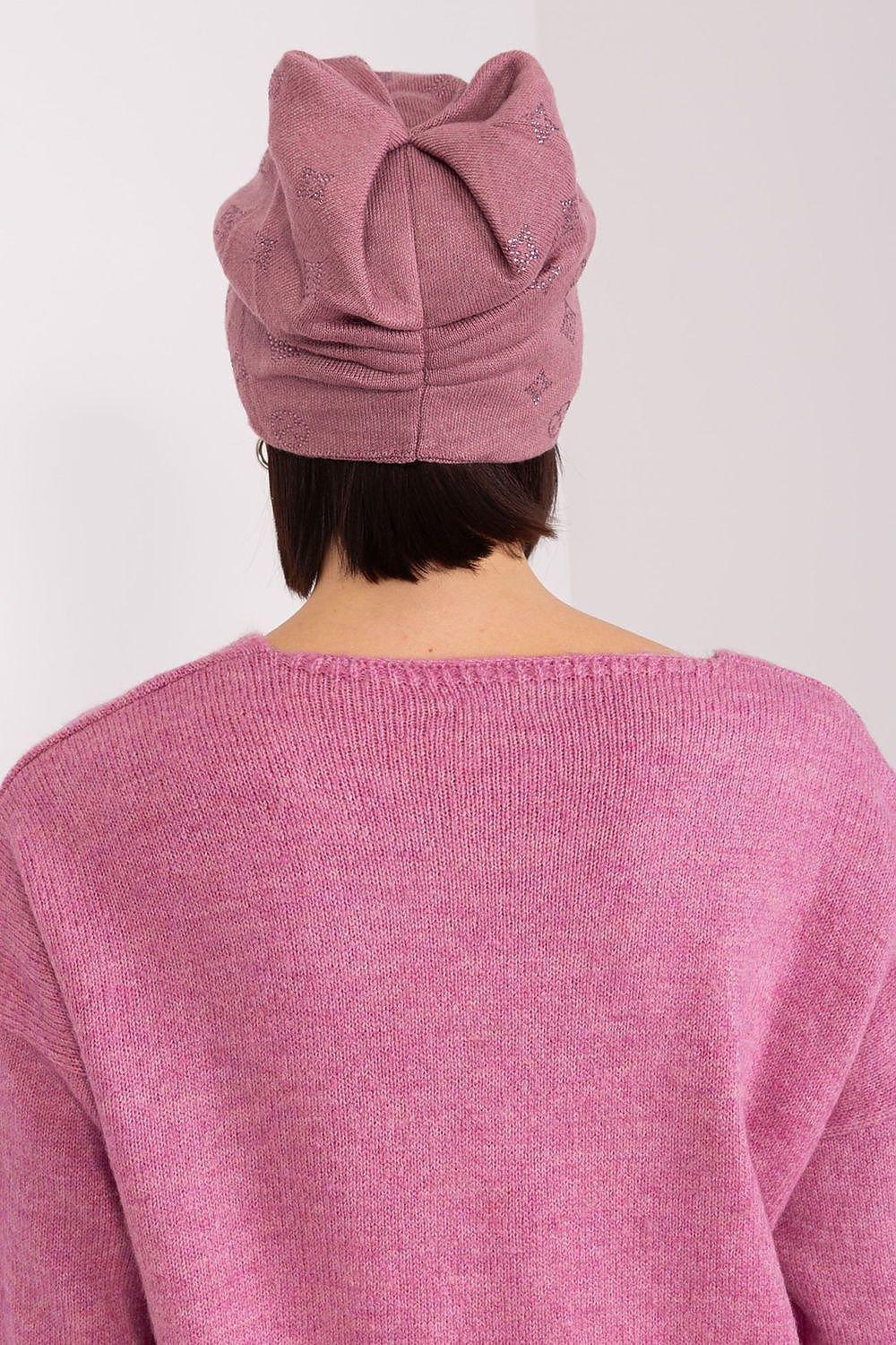 Women's Winter Beanie – Warm Cashmere Blend with Rhinestone Detail - Honesty Sales