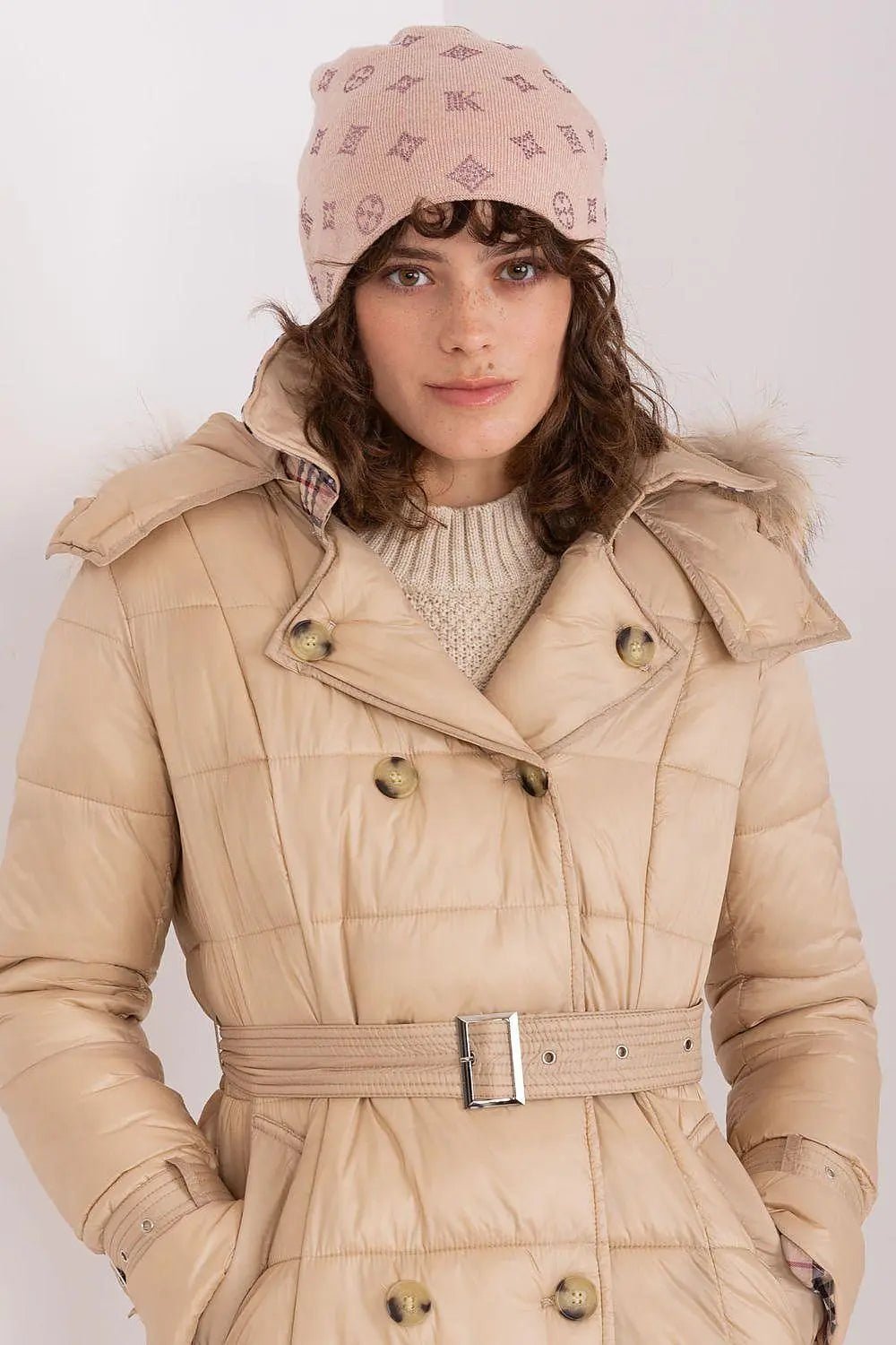 Women's Winter Beanie – Warm Cashmere Blend with Rhinestone Detail - Honesty Sales