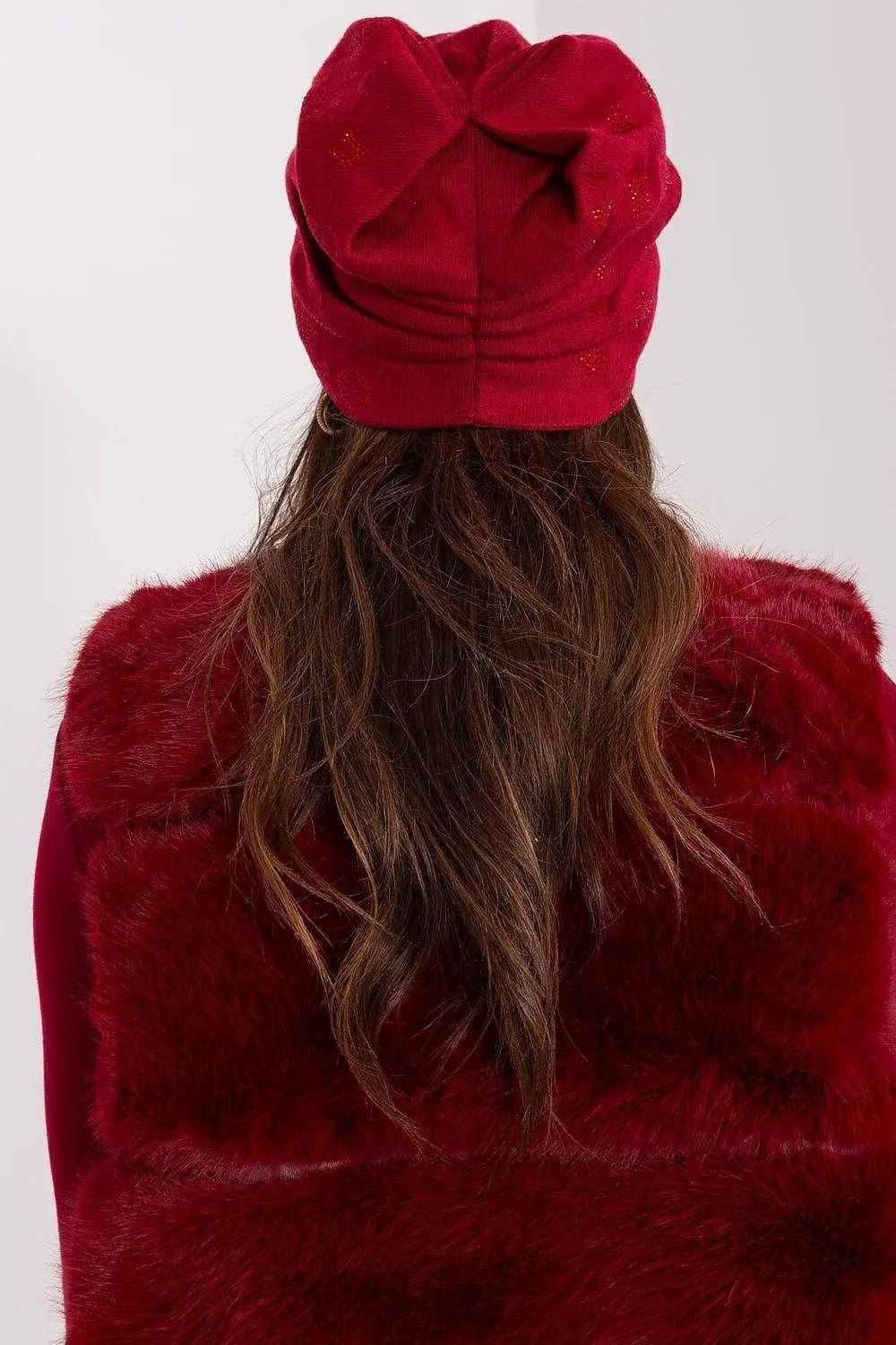 Women's Winter Beanie – Warm Cashmere Blend with Rhinestone Detail - Honesty Sales