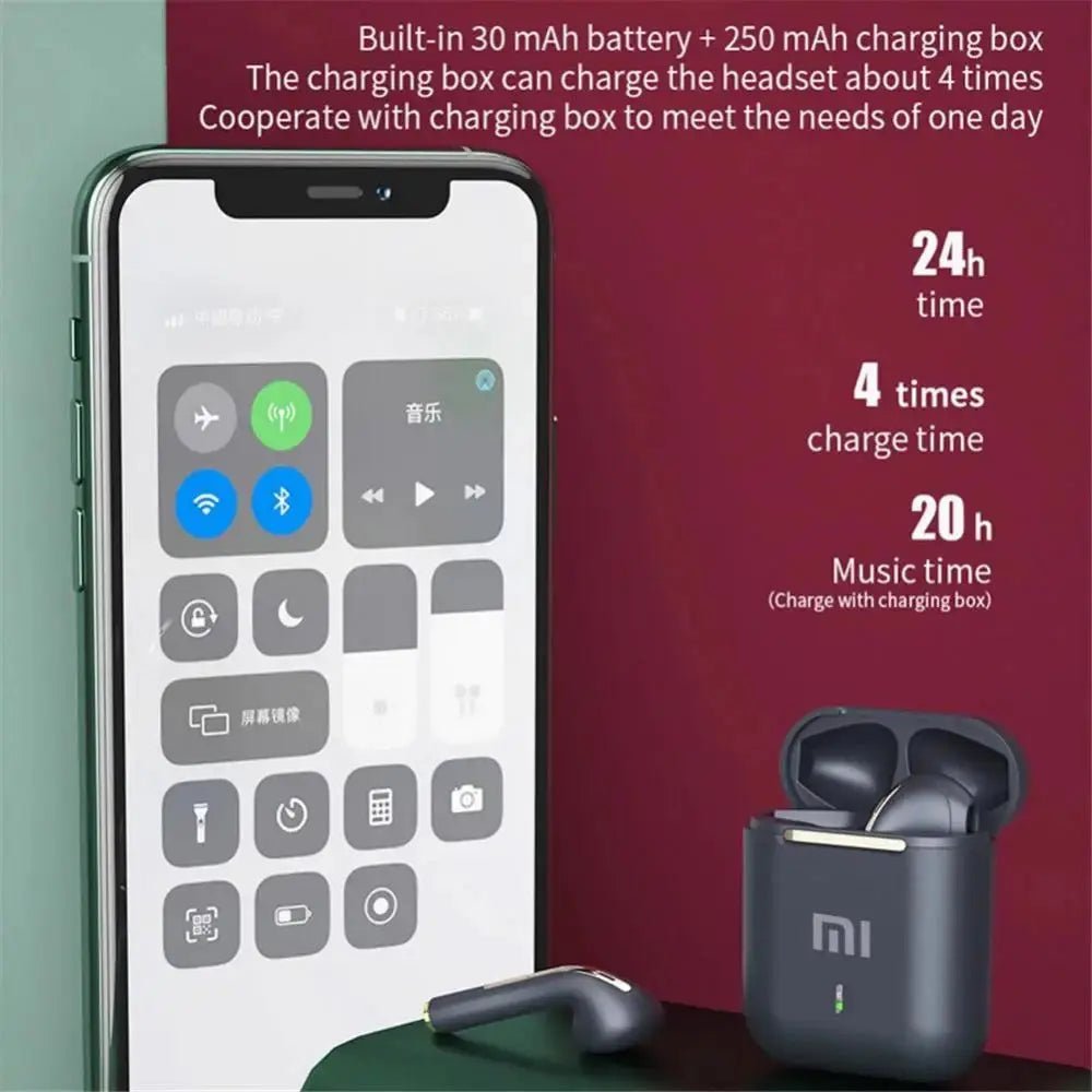 Xiaomi J18 TWS Wireless Earphones: Bluetooth In - Ear Headphones with Mic, Touch Control & Stereo Sound for Sports/Gaming - Honesty Sales