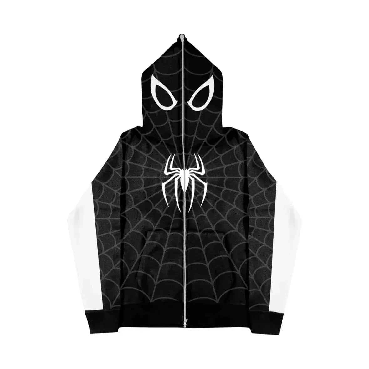 Y2K Spider Web Red Hoodie Sweatshirt - Harajuku Punk Grunge Women's Hip Hop Hoodie - Honesty Sales