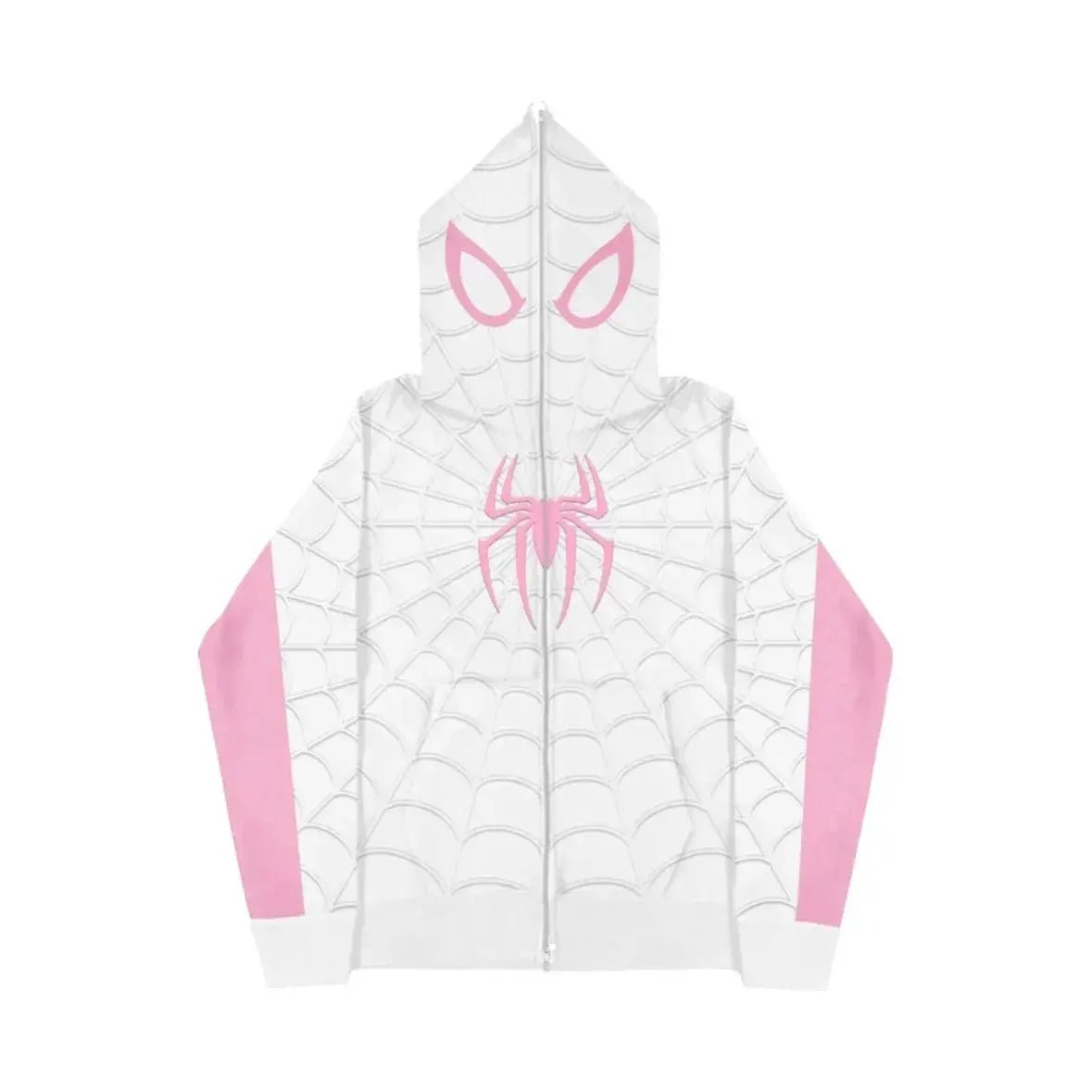 Y2K Spider Web Red Hoodie Sweatshirt - Harajuku Punk Grunge Women's Hip Hop Hoodie - Honesty Sales