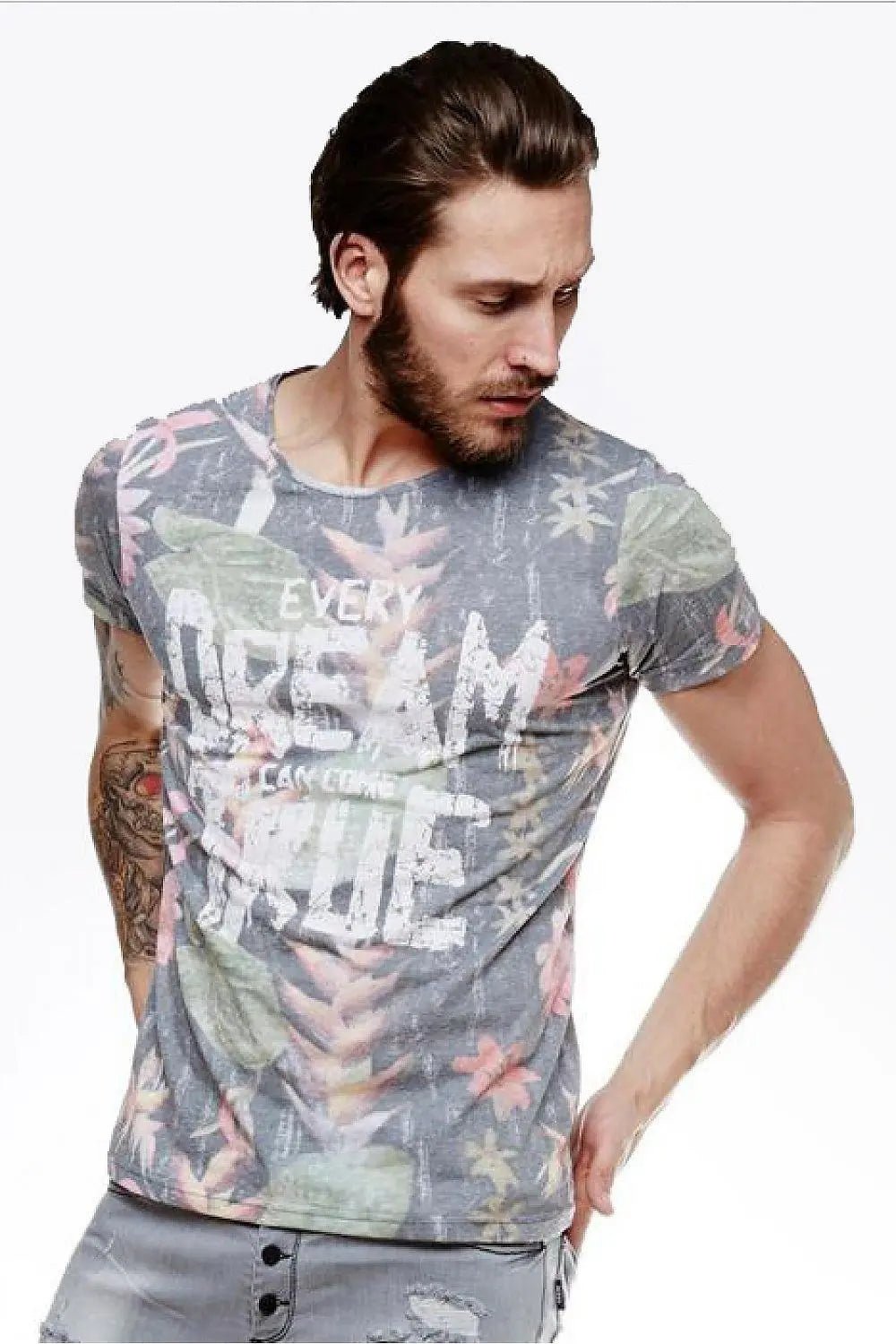 YourNewStyle Men's colourful t-shirt - Honesty Sales